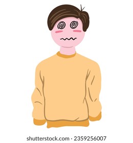 Casual Male Avatar 04 ,good for graphic resources, avatar on social media, apps, websites, sticker for merch and more. 