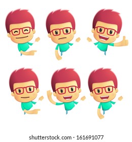casual man in various poses for use in advertising, presentations, etc.