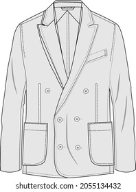 Casual for Men Dress Code shirt vector mockup design.