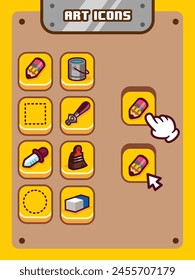 Casual Mobile Game Art Icons