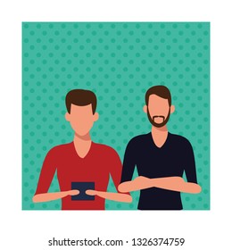 casual people cartoon