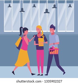 casual people cartoon