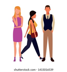 casual people cartoon vector illustration graphic design