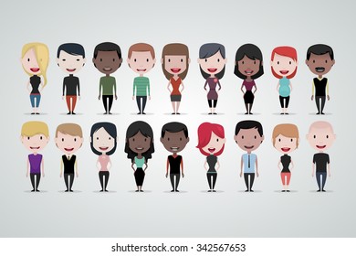 Casual people vector illustration