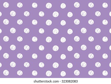 Casual polka dot texture. Stylish print with hand drawn