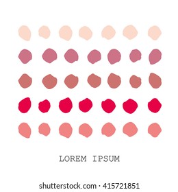 Casual polka dot texture. Stylish doodle