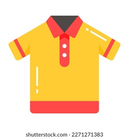 Casual polo shirt design, shirt with short sleeves and collar