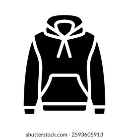 Casual pullover hoodie vector, ideal for layering and comfort