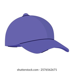 Casual purple baseball cap design