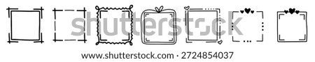 Casual QR border elements in childish doodle style. Perfect for fun branding, labels and UI designs that encourage users to scan me instantly.