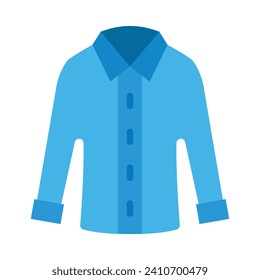 Casual Shirt Vector Flat Icon For Personal And Commercial Use.
