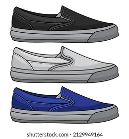 casual shoes vector, vector EPS 10
