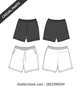 Casual Short Pants Template for Commercial Use