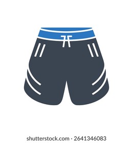 Casual shorts with a drawstring icon