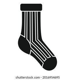 Casual sock icon simple vector. Wool collection. Cute sock