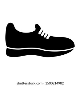 Casual sport shoe icon design. Casual shoe icon in trendy flat style design. Vector illustration.