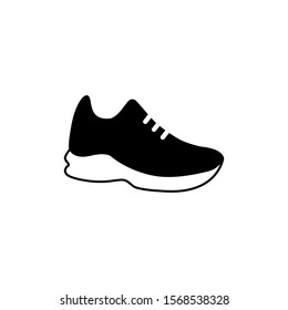 Casual Sporty Shoe Icon Vector Template Flat Design