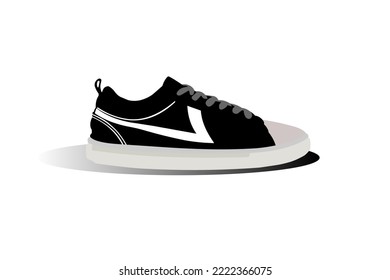 Casual Sporty Shoes Icons Vector Flat Design Template