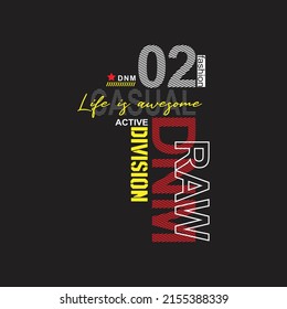 casual street style Premium Vector illustration of a text graphic. suitable screen printing and DTF for the design boy outfit of t-shirts print, shirts, hoodies baba suit, kids cottons, etc.