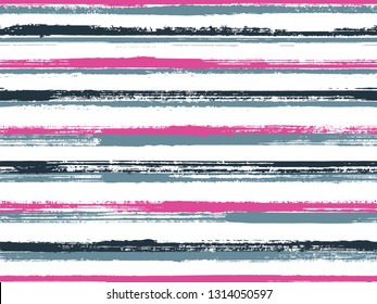 Casual stripes interior wallpaper seamless pattern. Decorative retro chevron. Interior tablecloth or wallpaper stripes print design. Ink paint lines textured background. Lines art tablecloth pattern.