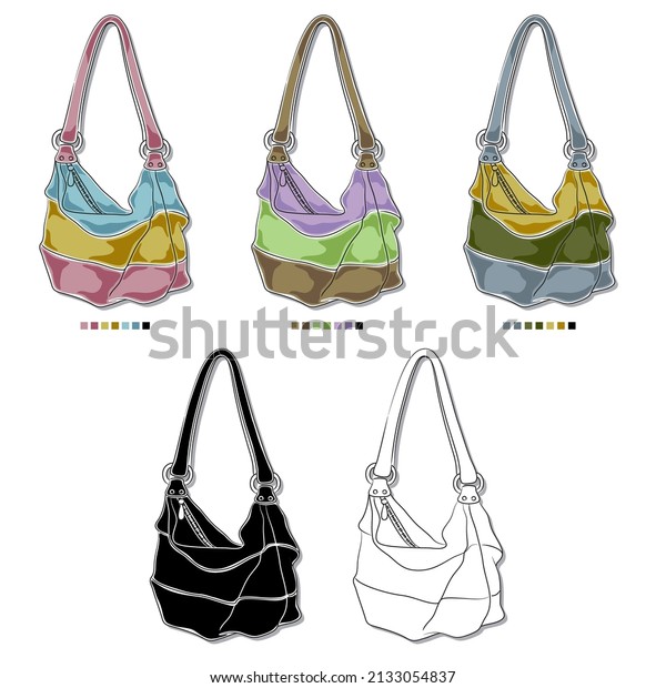 Casual Style Shoulder Bag Vector Illustration Stock Vector (Royalty ...