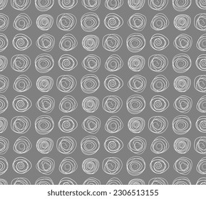 Casual swirly circles pattern -- universal endless surface design suitable for printing on textiles, paper and plastic.