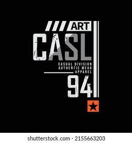 Casual t-shirt and apparel design