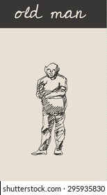 Casual walking standing fat