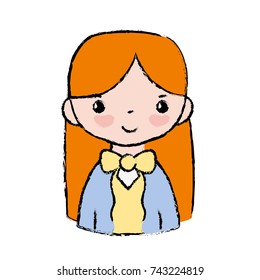 casual woman with hairstyle and blouse design