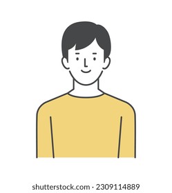 Casually dressed male upper body