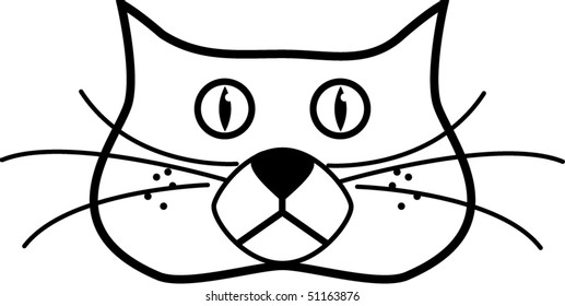 6,387 Icon cat face whiskers Images, Stock Photos & Vectors | Shutterstock