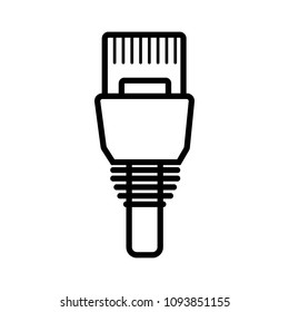 Cat 5 Ethernet Connector Icon