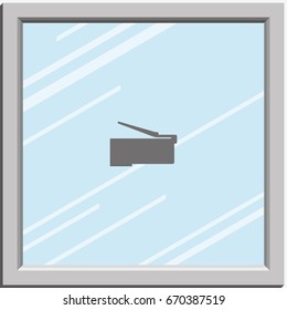 Cat 5 Ethernet connector symbol.