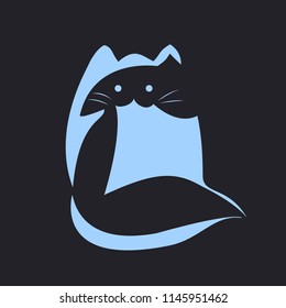 Cat abstract illustration