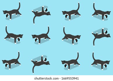 cat Abstract pattern For textile, prints, wrapping paper,web backgraund