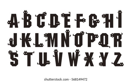 Cat alphabet