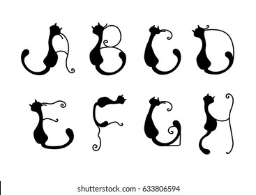 Cat alphabet Images, Stock Photos & Vectors | Shutterstock