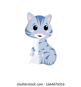Cat Animal Cartoon Vector Illustration 