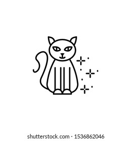 Cat, animal icon. Simple line, outline vector of horror icons for ui and ux, website or mobile application
