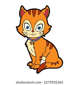 Cat animal illustration. Vector image