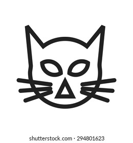 Cat, animal, pet icon vector image.Can also be used for halloween, celebration, observances and holidays. Suitable for mobile apps, web apps and print media.