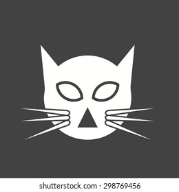 Cat, animal, pet icon vector image.Can also be used for halloween, celebration, observances and holidays. Suitable for mobile apps, web apps and print media.