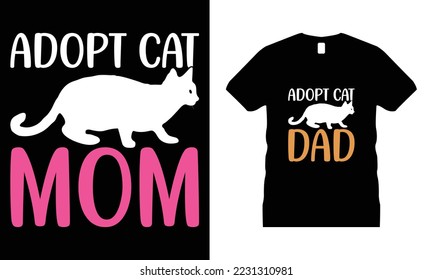 Cat Animal Pets Motivational T-shirt Design vector. Use for T-Shirt, mugs, stickers, etc.