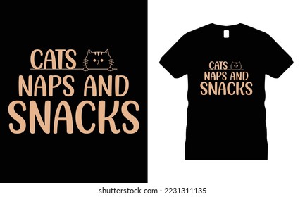 Cat Animal Pets Motivational T-shirt Design vector. Use for T-Shirt, mugs, stickers, etc.