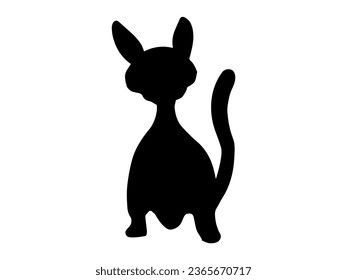 Cat animal Silhouette Halloween illustration