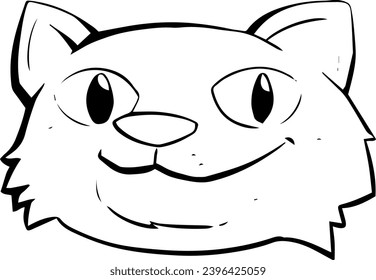 cat animal vector head black