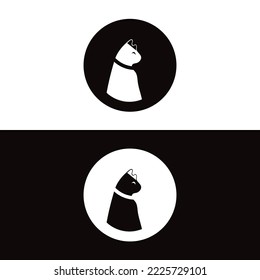 Cat animal vector logo design 