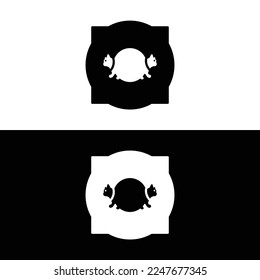 Cat animal vector logo design . icon logo 