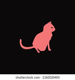  Plantilla de logotipo de vector de animales de gato 