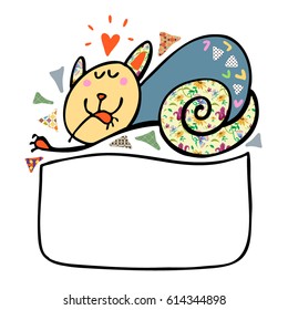 Cat. Animals. Vector graphic art for design.